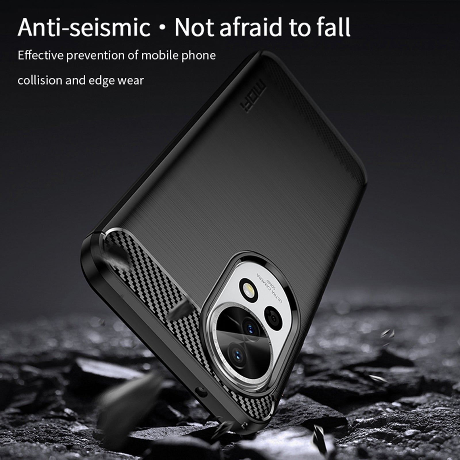 MOFI JK TPU Series-1 For Huawei nova 12 5G Phone Cover Brushed Shock Absorbing Case MOFI JK TPU Series-1 For Huawei nova 12 5G Phone Cover Brushed Shock Absorbing Case